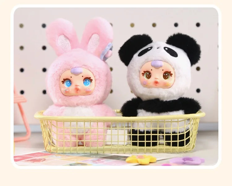 MM MIlk Candy Toffee Series - Scented - Animal Party Plush Pendant Blind Box – Cute Mini Stuffed Animal Charm with Keychain – Random Kawaii Character Toy for Collectors & Otaku Fans Style Surprise