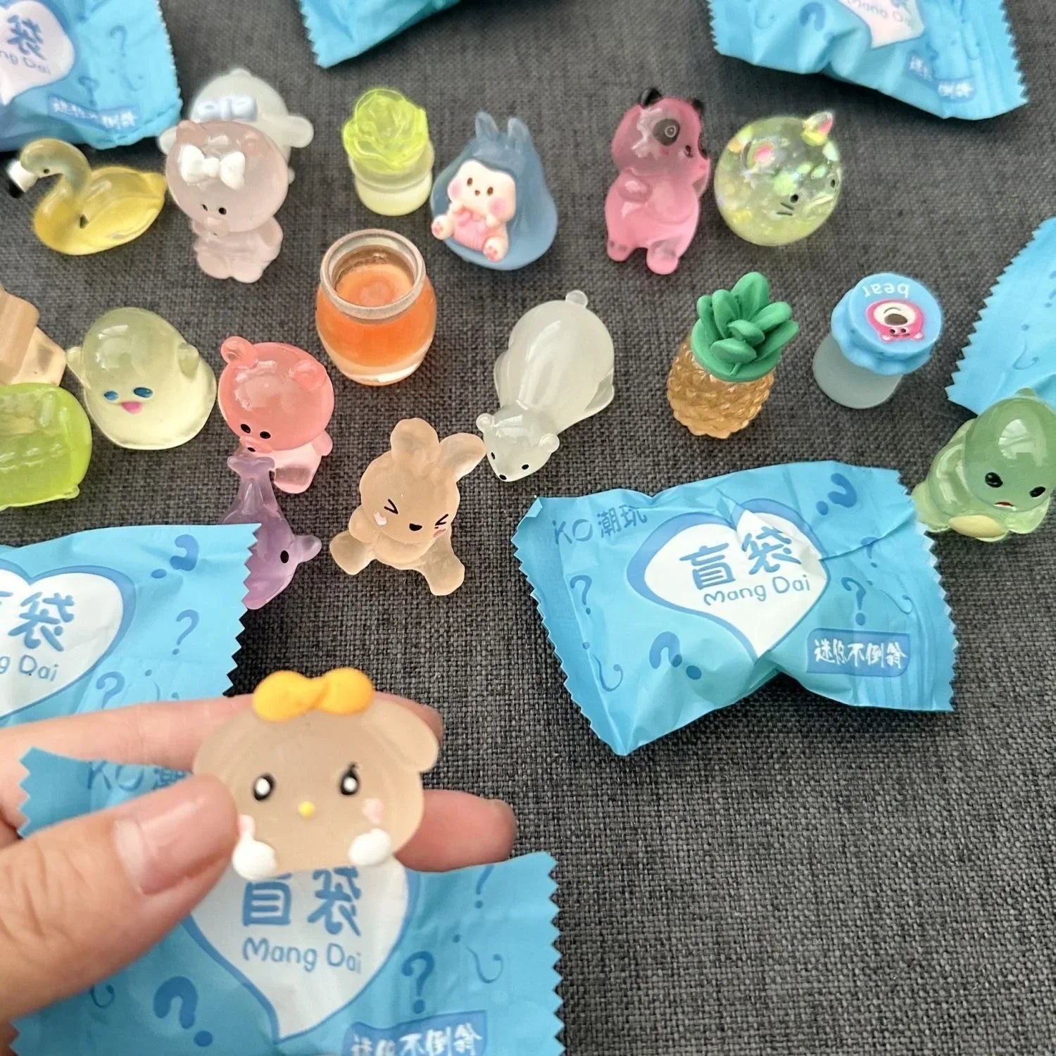 Miniature Animal Blind Bag Toys Mini Small Children Gift Blind Box Ornament Kawaii Bean Figure
