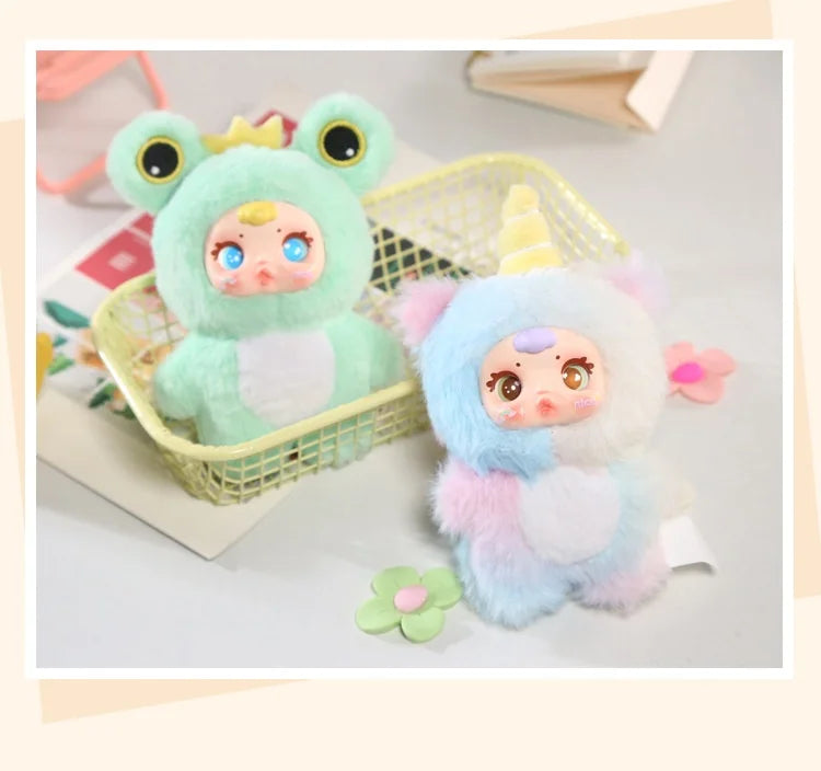 MM MIlk Candy Toffee Series - Scented - Animal Party Plush Pendant Blind Box – Cute Mini Stuffed Animal Charm with Keychain – Random Kawaii Character Toy for Collectors & Otaku Fans Style Surprise
