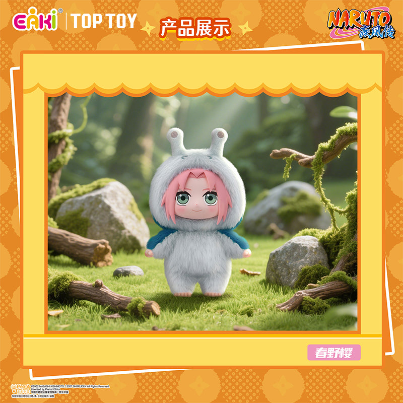Eaki x Naruto Animal Party Plush Pendant Blind Box – Cute Mini Stuffed Animal Charm with Keychain – Random Anime Character Toy for Collectors & Otaku Fans – Eaki x Naruto Collab Style Surprise